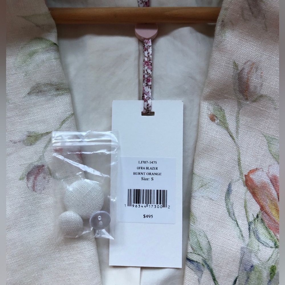 Ofra Linen Blazer - Size Small - NWT - Picture 6 of 8